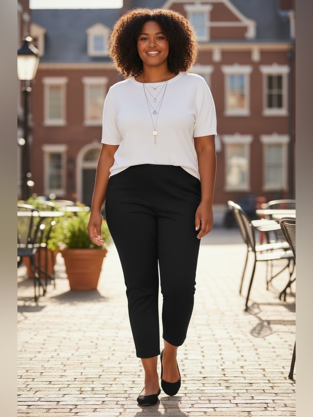 A NEW DAY Black High Rise Skinny Ankle Pants Sz 16 NWT Stretch Classic